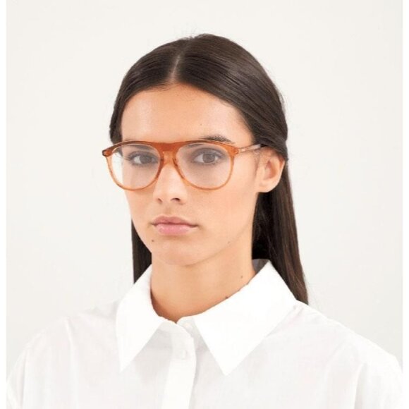 NEW CHLOE EYEGLASSES ORANGE AVIATOR WOMEN EYEWEAR CHLOE CH0010O 004 - Picture 2 of 3